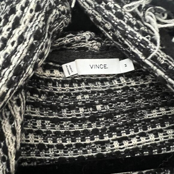 Vince Fringe Cardigan Sweater Coat, Size M - Picture 5 of 6